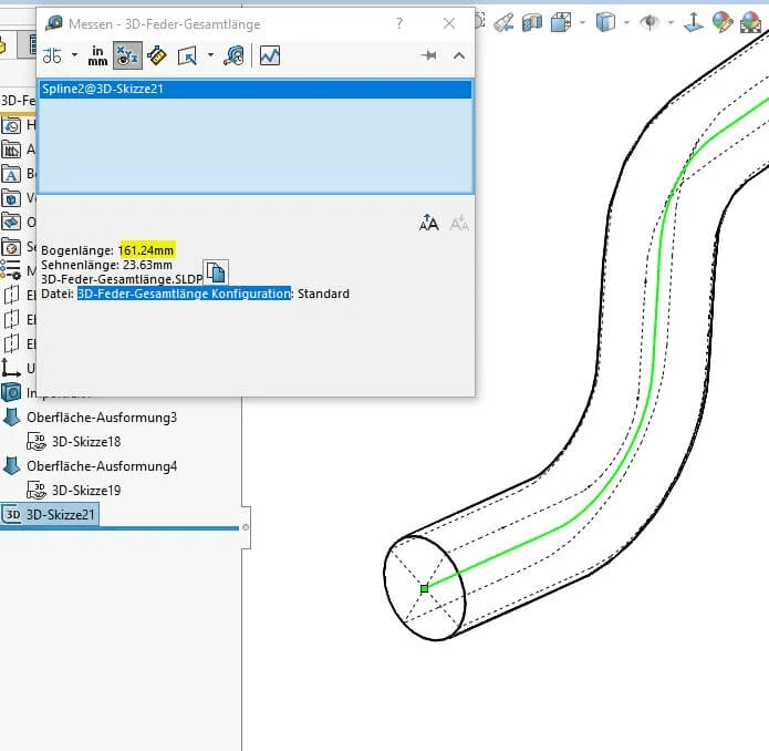 Bestimmung-Gesamtlaenge-Feder-Messenbefehl Bestimmung Gesamtlänge Feder Messenbefehl