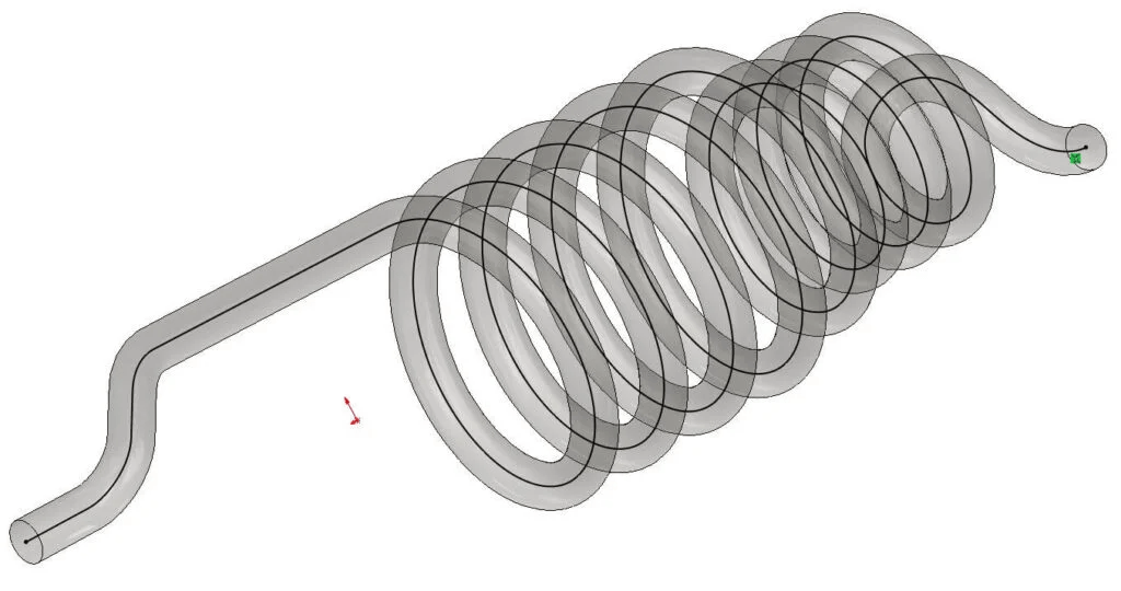 Bestimmung-Gesamtlaenge-Feder-Splinelinie Bestimmung Gesamtlänge Feder Splinelinie