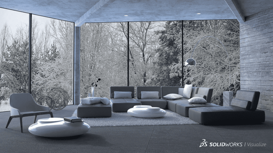 Designalternativen testen mit SOLIDWORKS Visualize