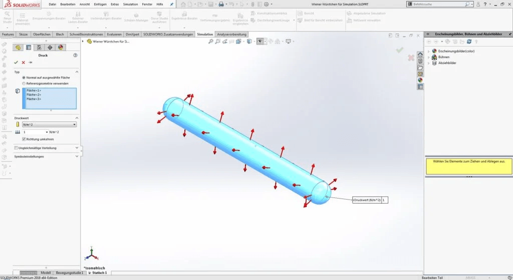 Kraefte-und-Lagerung Wirkende Kräfte auf die Wurst