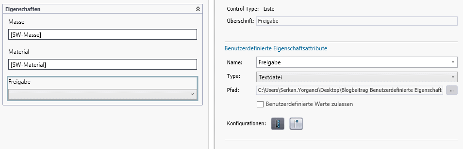 Listenfeld hinzufuegen