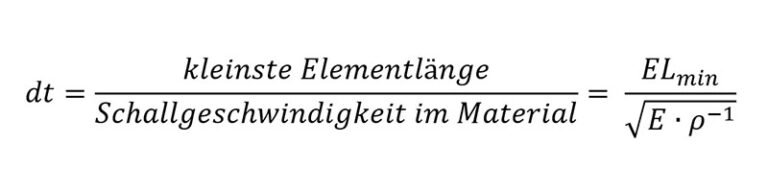Zeitschritt Formel
