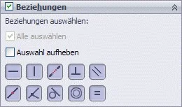 Anleitung zum Aufheben einer Auswahl über das Menü in einer CAD-Software