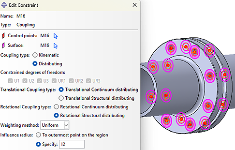 Darstellung von Couplings zur Anbindung in der Simulation