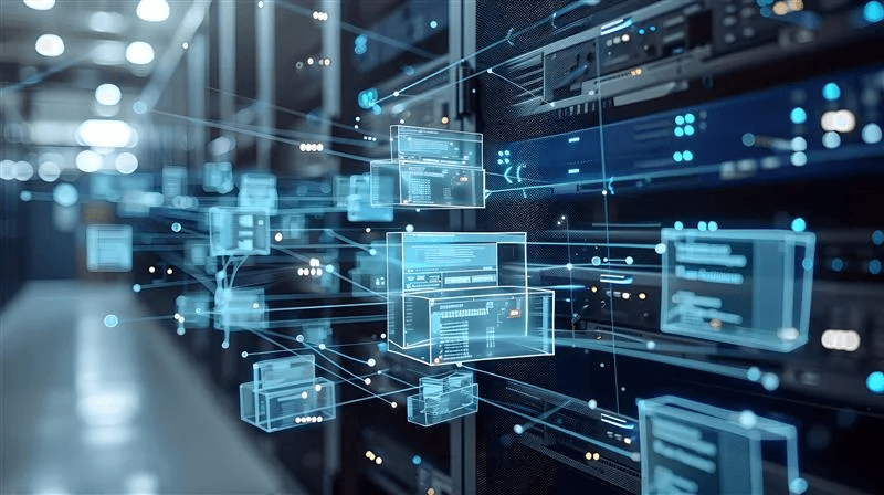 Digitaler Zwilling Vernetzung Visualisierung der Vernetzung eines digitalen Zwillings mit realen und virtuellen Systemen