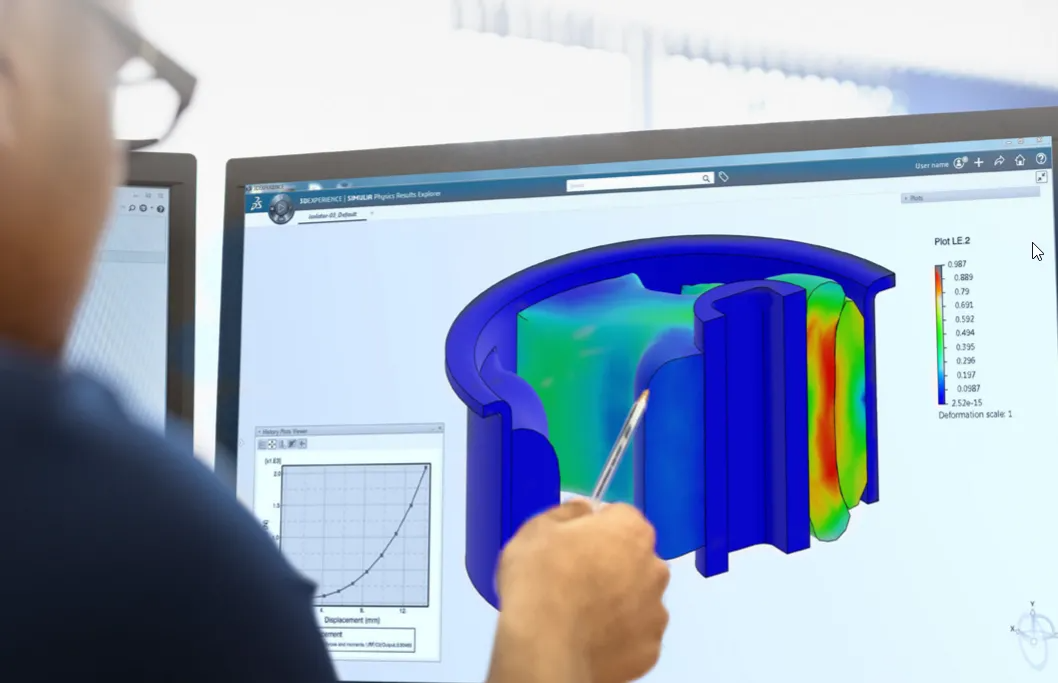 Darstellung eines CAD-Modells im MODSIM-Kontext