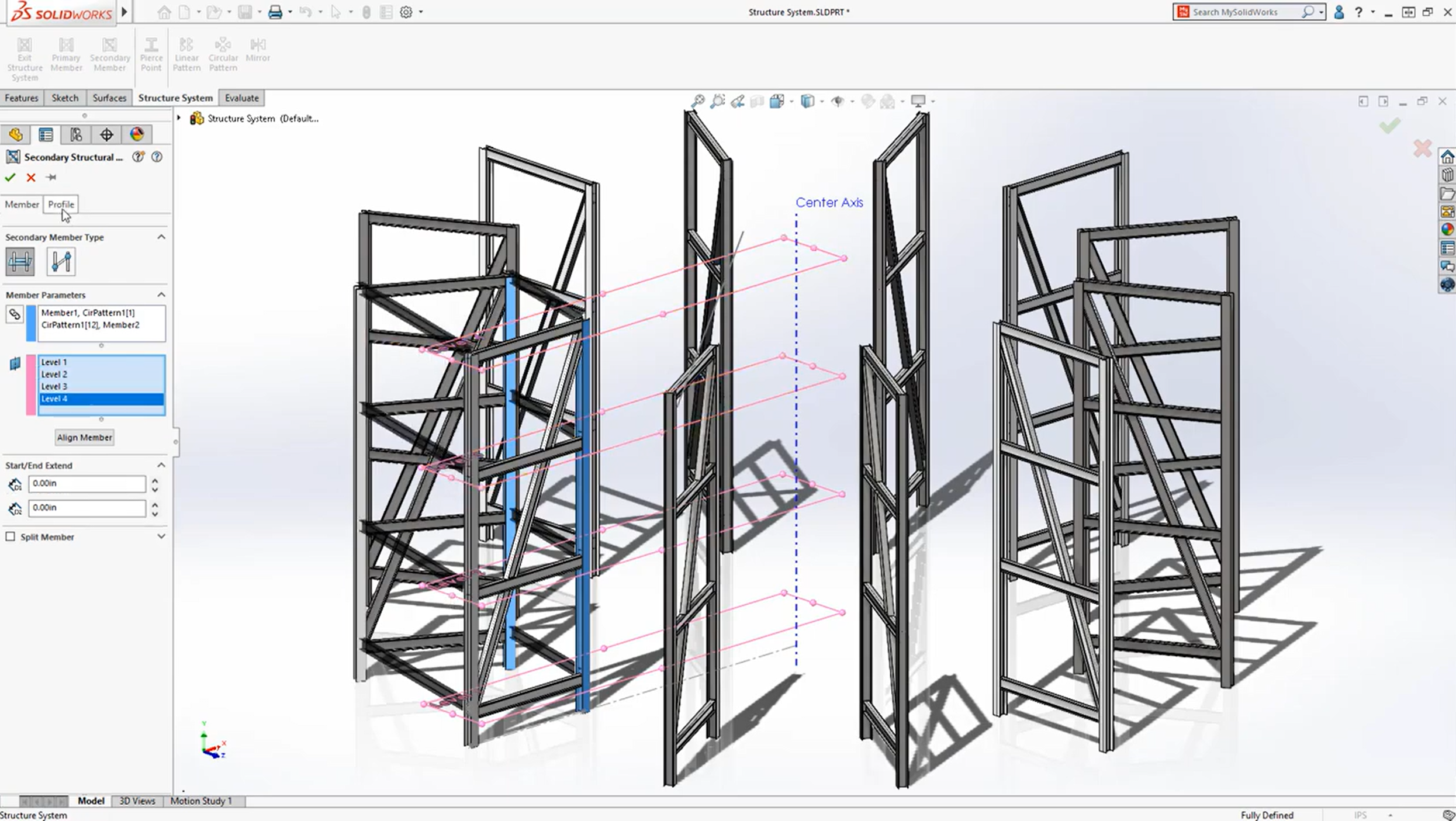 Schweisskonstruktion erstellt mit SOLIDWORKS im 3D-CAD