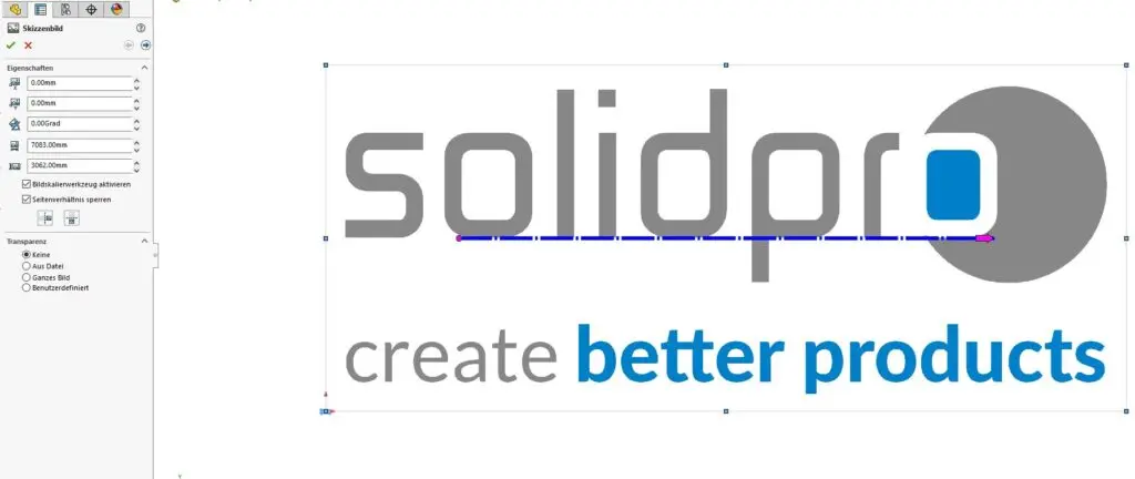 Solidworks Skizzenbild